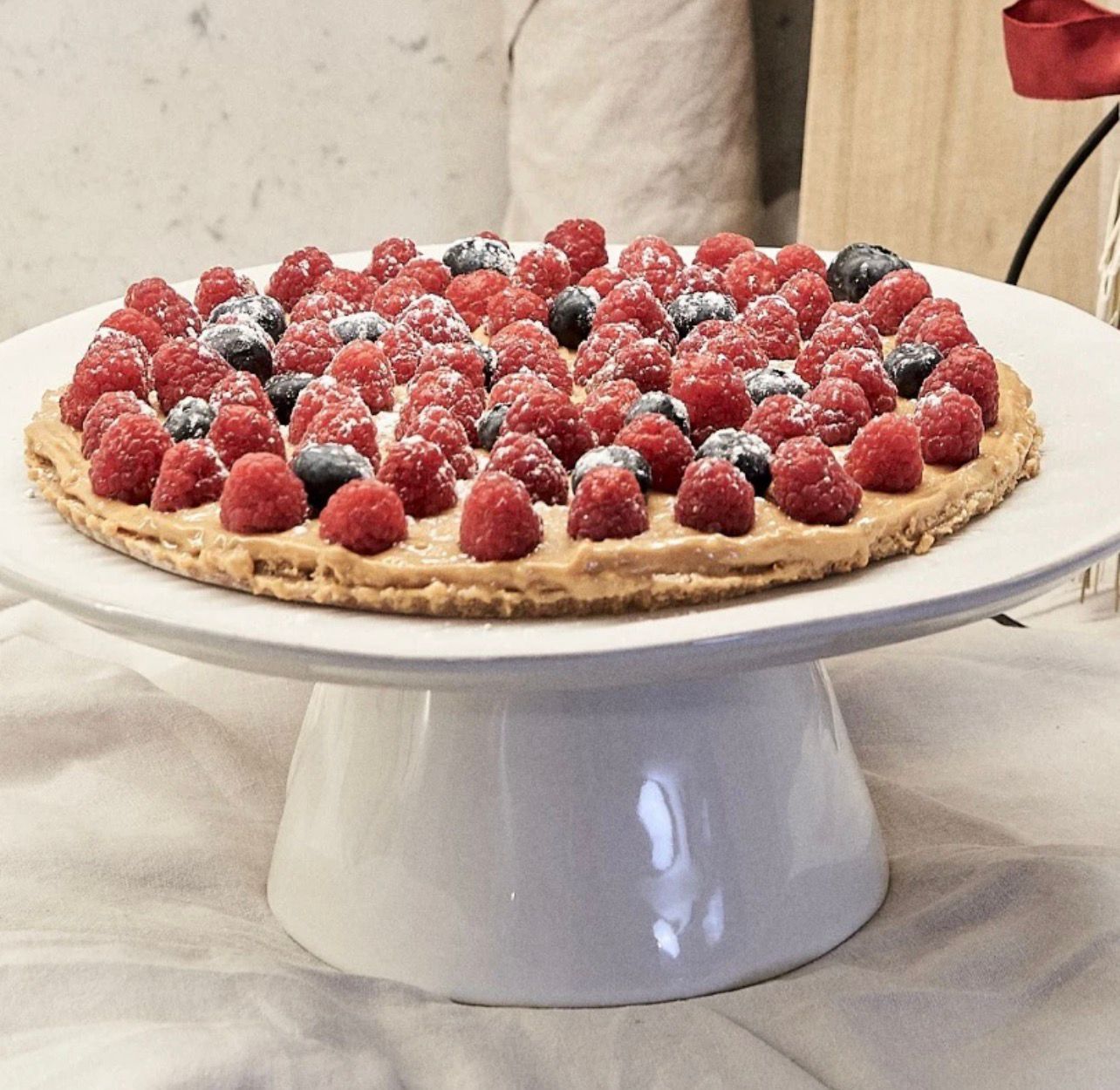 Tarte de Framboesas e Mirtilos